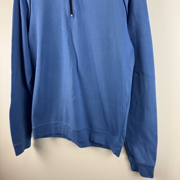 Bobby Jones Men's Blue Half-Zip Sweater ~ Large - Picture 4 of 13
